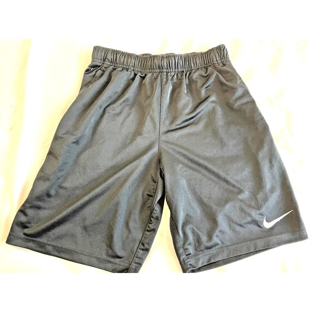 Nike Boys Black DriFit Athletic Shorts Sz M Polyester